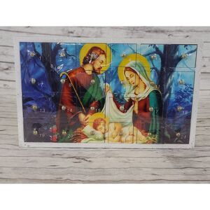 Kurt Adler Advent Calendar  Holy Family 24 Drawers‎